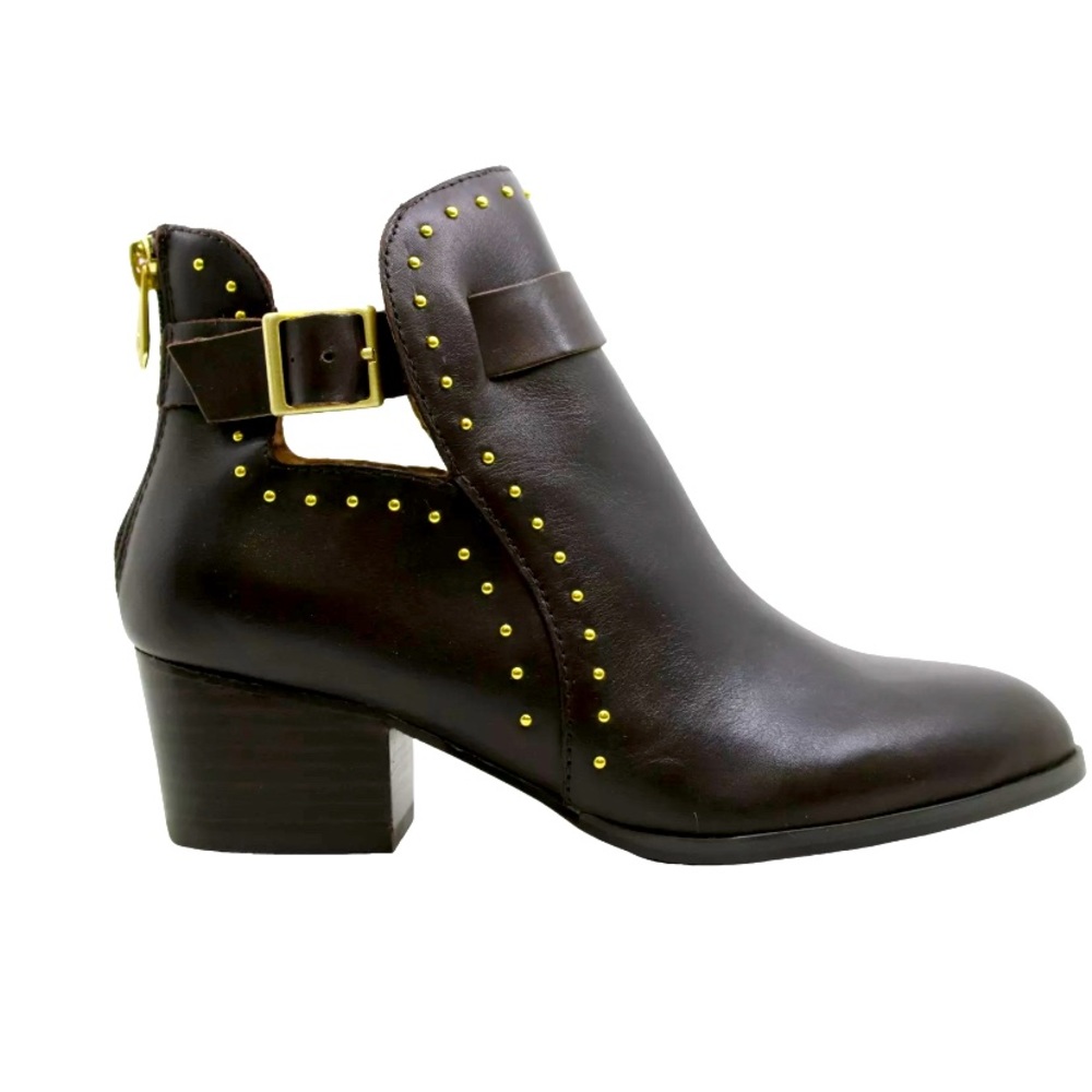 ADRIENNE VITTADINI ranno Leather Almond Toe Ankle